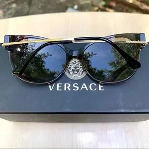 New! ⚜️VERSACE Women’s Sunglasses GORGEOUS CATEYE frames tinted lenses In case Versace VE4353 Cat Eye Sunglasses For Women main image 4